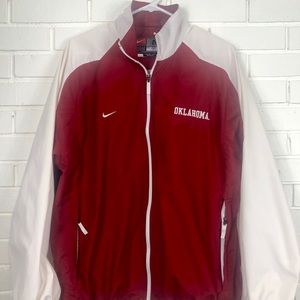 Oklahoma OU Sooners Nike zip up Windbreaker Sz M